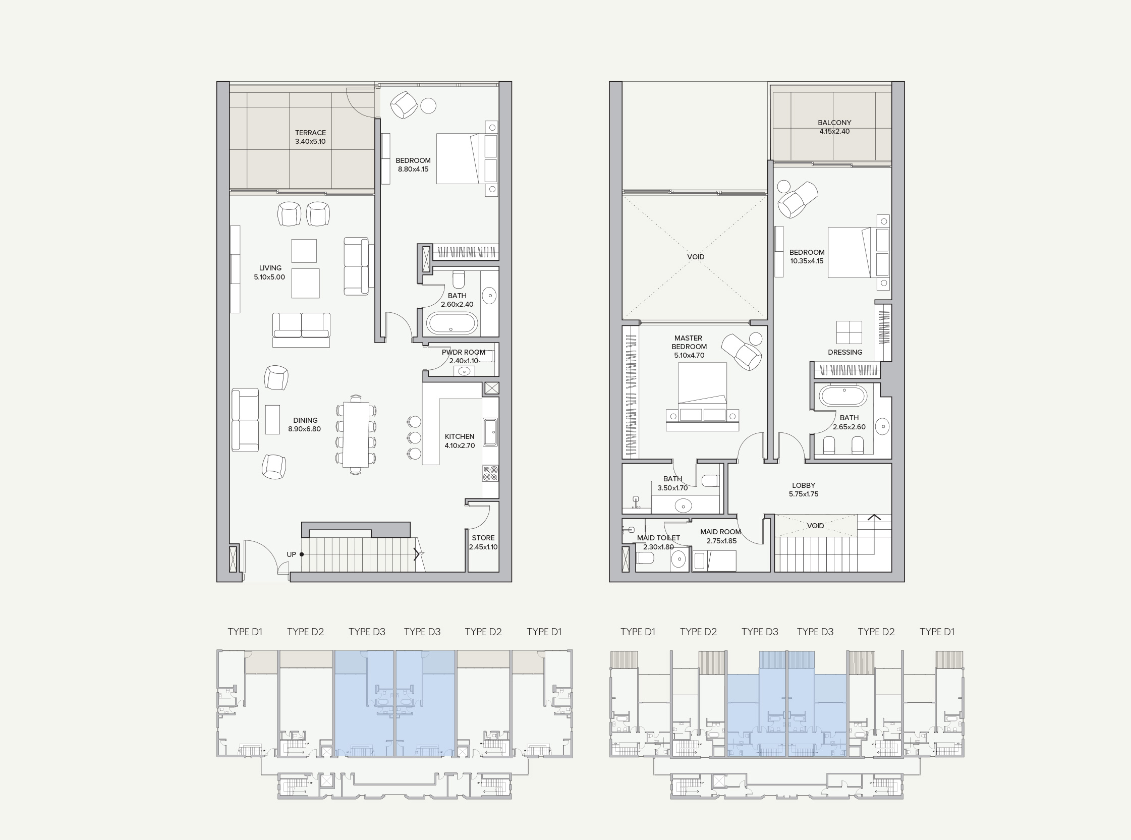 Duplex Type D3 Apartment Block B